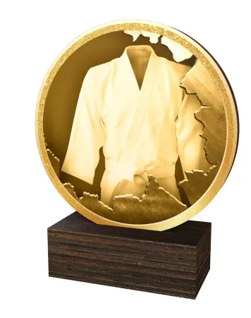 Dřevěná plaketa TFRW873 | Bojová umění Výška cm: 12,5