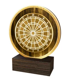 Dřevěná plaketa TFRW877 | Šipky Výška cm: 12,5