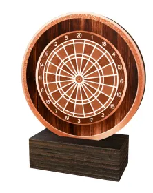 Dřevěná plaketa TFRW879 | Šipky Výška cm: 12,5