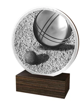 Dřevěná plaketa TFRW890 | Petanque Výška cm: 10,5