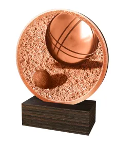 Dřevěná plaketa TFRW891 | Petanque Výška cm: 9,5