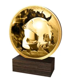 Dřevěná plaketa TFRW913 | Hasiči Výška cm: 10,5