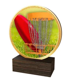 Dřevěná plaketa TFRW916 | Discgolf Výška cm: 9,5