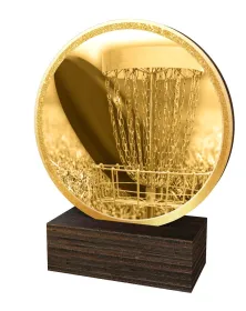 Dřevěná plaketa TFRW917 | Discgolf Výška cm: 9,5
