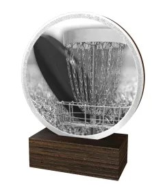Dřevěná plaketa TFRW918 | Discgolf Výška cm: 9,5