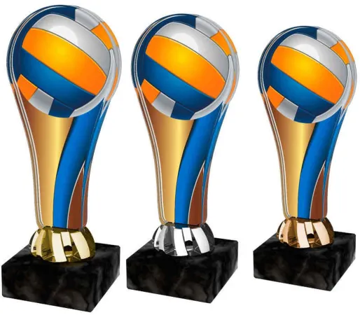 Akrylátová trofej ACL2100M18 | Volejbal Výška cm: 14,5, Barva: zlato