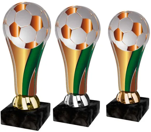 Akrylátová trofej ACL2100M2 | Fotbal Výška cm: 16,5, Barva: stříbro