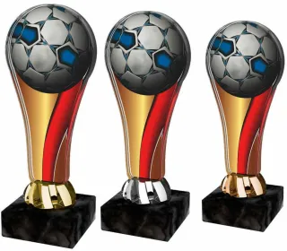 Akrylátová trofej ACL2100M24 | Fotbal Výška cm: 14,5, Barva: stříbro