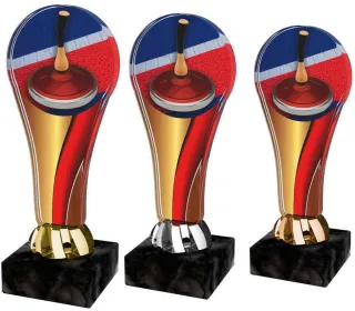 Akrylátová trofej ACL2100M26 | Eisstock Výška cm: 16,5, Barva: stříbro
