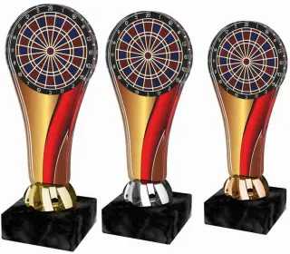 Akrylátová trofej ACL2100M29 | Šipky Výška cm: 14,5, Barva: stříbro