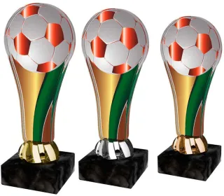 Akrylátová trofej ACL2100M4 | Fotbal Výška cm: 14,5, Barva: stříbro