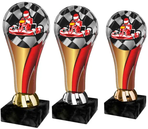 Akrylátová trofej ACL2100M40 | Motorsport Výška cm: 15,5, Barva: zlato