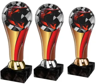 Akrylátová trofej ACL2100M42 | Motorsport Výška cm: 15,5, Barva: zlato