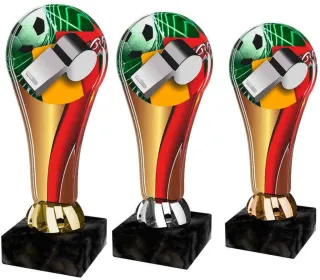 Akrylátová trofej ACL2100M5 | Fotbal Výška cm: 14,5, Barva: stříbro
