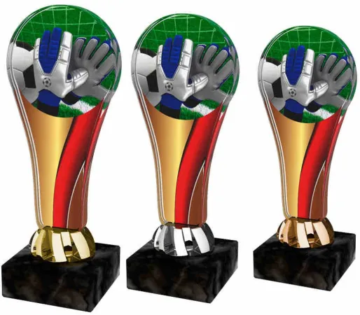 Akrylátová trofej ACL2100M6 | Fotbal Výška cm: 15,5, Barva: zlato