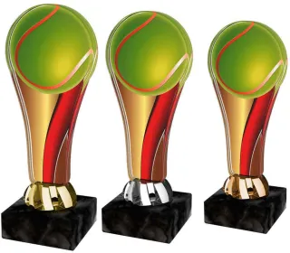 Akrylátová trofej ACL2100M9 | Tenis Výška cm: 16,5, Barva: stříbro