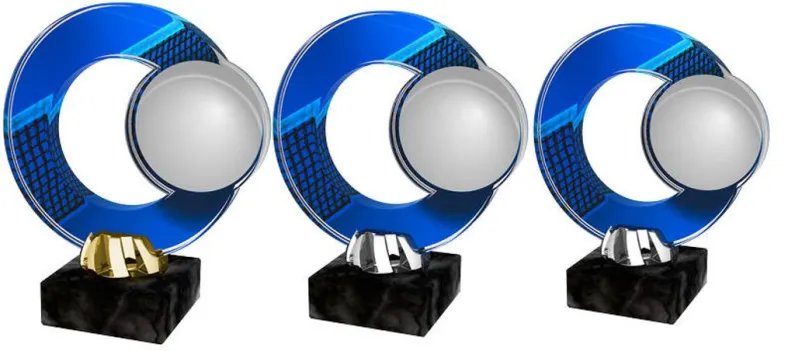 Akrylátová trofej ACL2101M13 | Stolní tenis Výška cm: 13, Barva: zlato