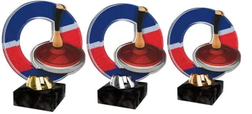 Akrylátová trofej ACL2101M26 | Eisstock Výška cm: 14,5, Barva: stříbro