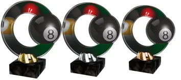 Akrylátová trofej ACL2101M29 | Billiard Výška cm: 12, Barva: bronz