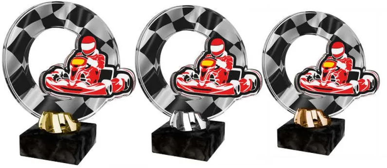 Akrylátová trofej ACL2101M36 | Motorsport Výška cm: 12, Barva: bronz