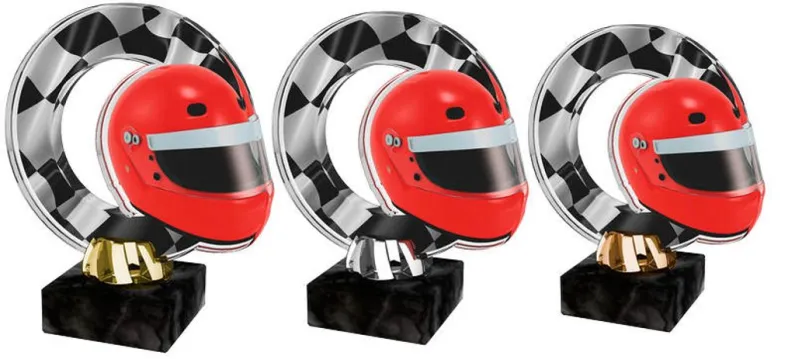 Akrylátová trofej ACL2101M39 | Motorsport Výška cm: 14,5, Barva: stříbro