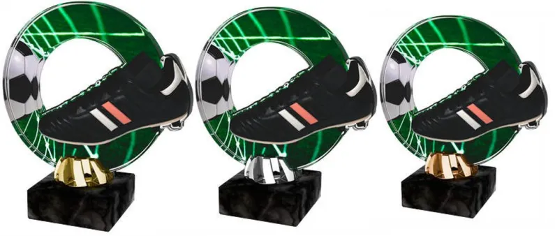 Akrylátová trofej ACL2101M5 | Fotbal Výška cm: 14,5, Barva: stříbro