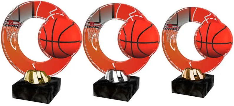 Akrylátová trofej ACL2101M8 | Basketball Výška cm: 12, Barva: bronz