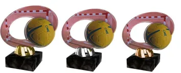 Akrylátová trofej ACL2102M17 | Házená Výška cm: 12, Barva: zlato