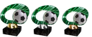 Akrylátová trofej ACL2102M2 | Fotbal Výška cm: 11, Barva: stříbro