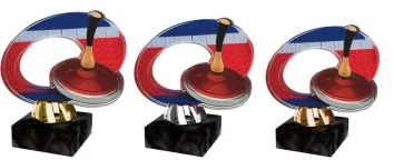 Akrylátová trofej ACL2102M28 | Eisstock Výška cm: 12, Barva: bronz