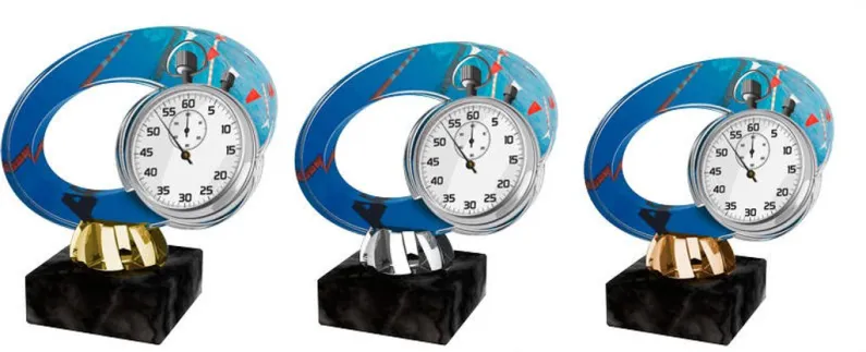 Akrylátová trofej ACL2102M30 | Plavání Výška cm: 12, Barva: stříbro