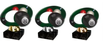 Akrylátová trofej ACL2102M31 | Billiard Výška cm: 11, Barva: bronz