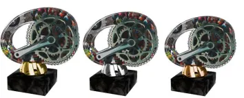 Akrylátová trofej ACL2102M37 | Cyklistika Výška cm: 11, Barva: bronz