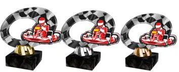 Akrylátová trofej ACL2102M38 | Motorsport Výška cm: 13, Barva: zlato