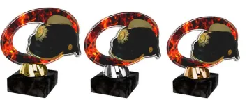 Akrylátová trofej ACL2102M42 | Hasiči Výška cm: 12, Barva: stříbro