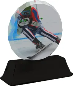Akrylátová trofej ACES2003M3 | Sjezdové lyžování Výška: 15cm
