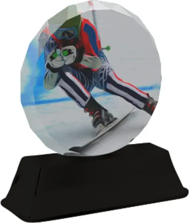 Akrylátová trofej ACES2003M3 | Sjezdové lyžování Výška: 16cm