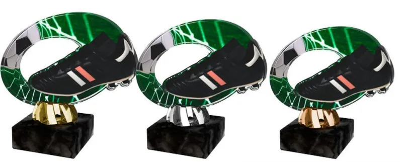 Akrylátová trofej ACL2102M6 | Fotbal Výška cm: 11, Barva: stříbro