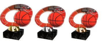 Akrylátová trofej ACL2102M9 | Basketball Výška cm: 12, Barva: bronz