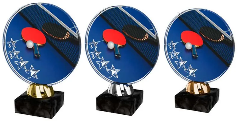 Akrylátová trofej ACL2103M16 | Stolní tenis Výška cm: 14, Barva: bronz