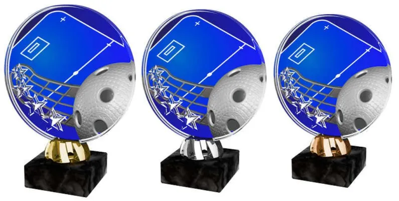 Akrylátová trofej ACL2103M24 | Florbal Výška cm: 15, Barva: zlato