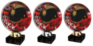 Akrylátová trofej ACL2103M44 | Hasiči Výška cm: 15, Barva: bronz