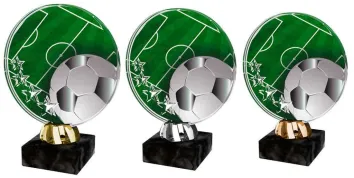 Akrylátová trofej ACL2103M5 | Fotbal Výška cm: 15, Barva: stříbro