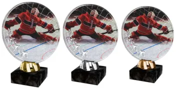 Akrylátová trofej ACL2103M8 | Hokej Výška cm: 13, Barva: stříbro