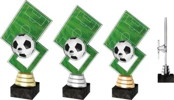 Akrylátová trofej ACTR0004 | Fotbal Výška cm: 21,5, Barva: bronz
