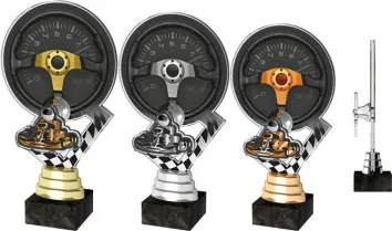Akrylátová trofej ACTR0016 | Motorsport Výška cm: 19,5, Barva: bronz