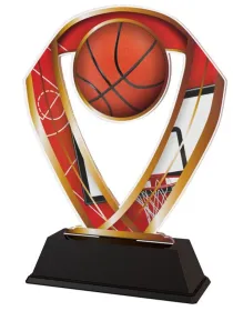 Akrylátová trofej ACRC001M08 | Basketball Výška cm: 18, Barva: bronz