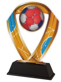 Akrylátová trofej ACRC001M10 | Házená Výška cm: 17, Barva: stříbro