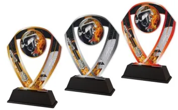 Akrylátová trofej ACRC001M11 | Hasiči Výška cm: 18, Barva: zlato