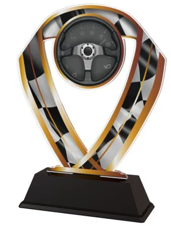 Akrylátová trofej ACRC001M12 | Motorsport Výška cm: 16, Barva: bronz